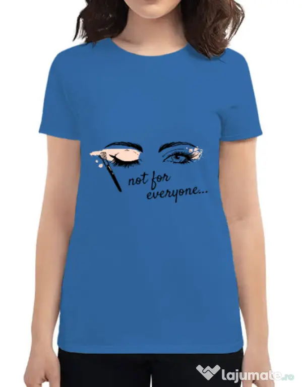 Tricou ADLER dama Not for everyone Albastru azuriu