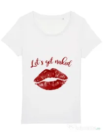 Tricou STANLEY STELLA dama Lets get naked Alb