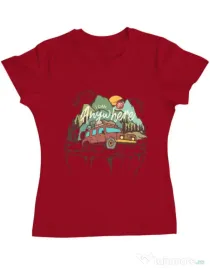 Tricou ADLER dama Adventure Rosu