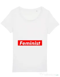Tricou STANLEY STELLA dama Feminist Alb