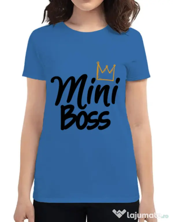 Tricou ADLER dama Mini boss Albastru azuriu