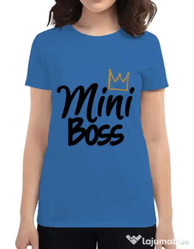 Tricou ADLER dama Mini boss Albastru azuriu