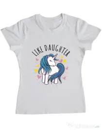 Tricou ADLER dama Like daughter Alb
