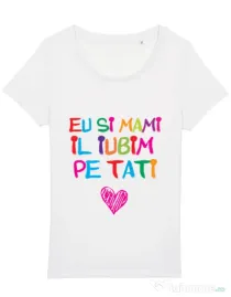 Tricou STANLEY STELLA dama Il iubim pe tati Alb