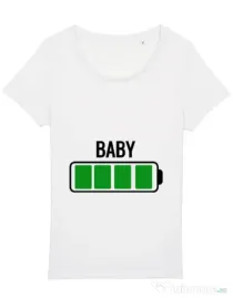 Tricou STANLEY STELLA dama Baby battery Alb