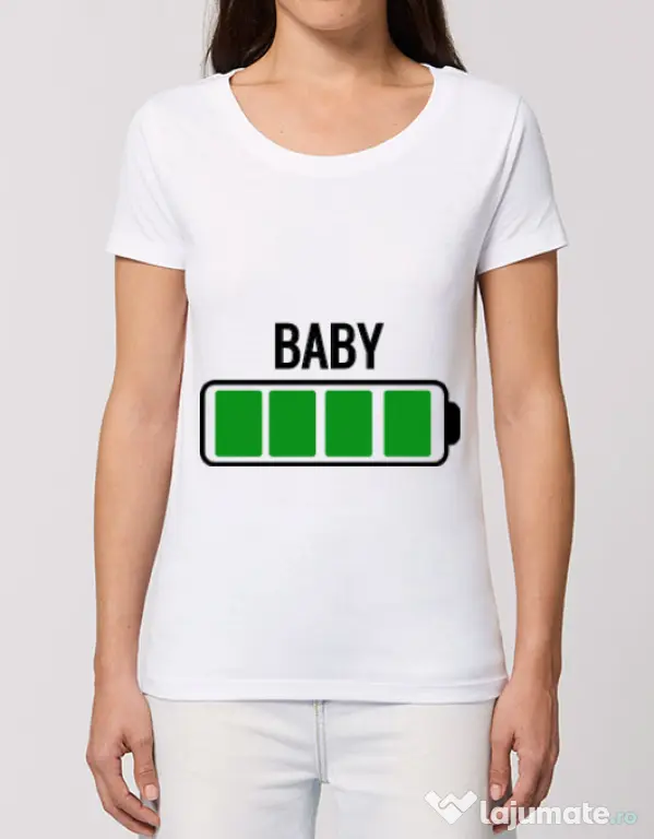 Tricou STANLEY STELLA dama Baby battery Alb
