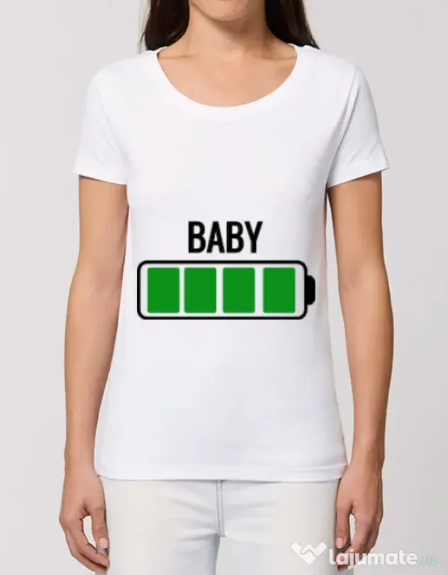 Tricou STANLEY STELLA dama Baby battery Alb