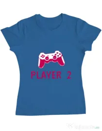 Tricou ADLER dama Player 2 Albastru azuriu
