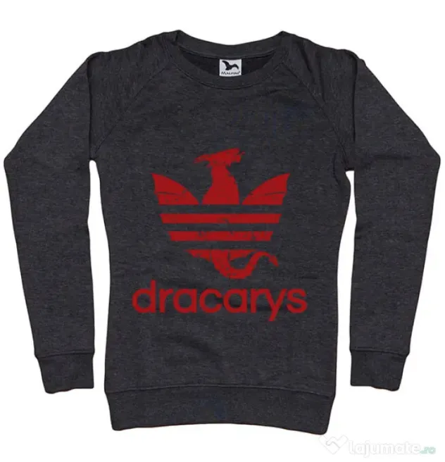 Bluza ADLER dama Dracarys Negru melanj