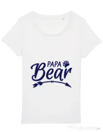 Tricou STANLEY STELLA dama Papa bear Alb