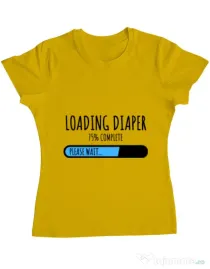 Tricou ADLER dama Loading diaper Galben