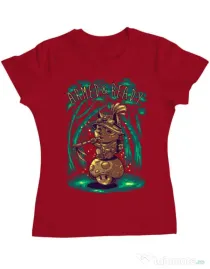 Tricou ADLER dama Armed and ready Rosu