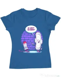 Tricou ADLER dama How is the inside Albastru azuriu