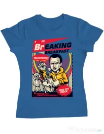 Tricou ADLER dama Jesse breakfast Albastru azuriu
