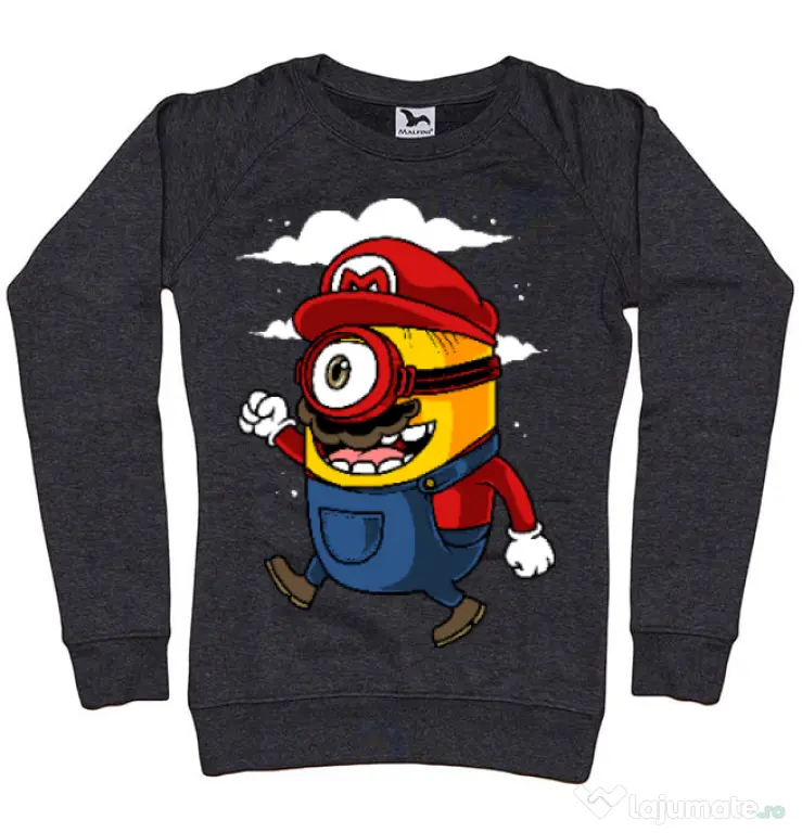 Bluza ADLER dama Mario minion Negru melanj