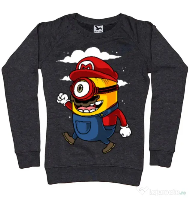 Bluza ADLER dama Mario minion Negru melanj