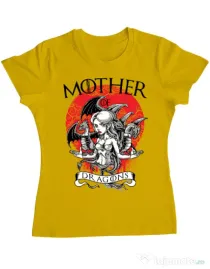 Tricou ADLER dama Mother of dragons Galben