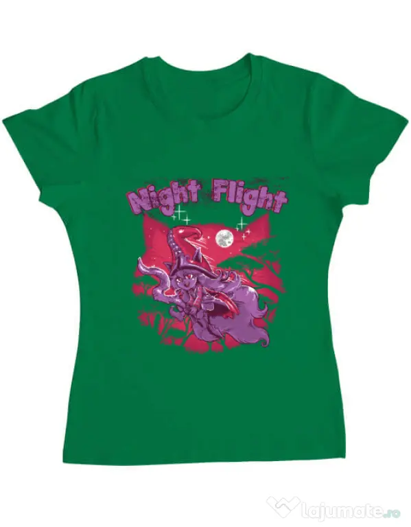 Tricou ADLER dama Night flight Verde mediu