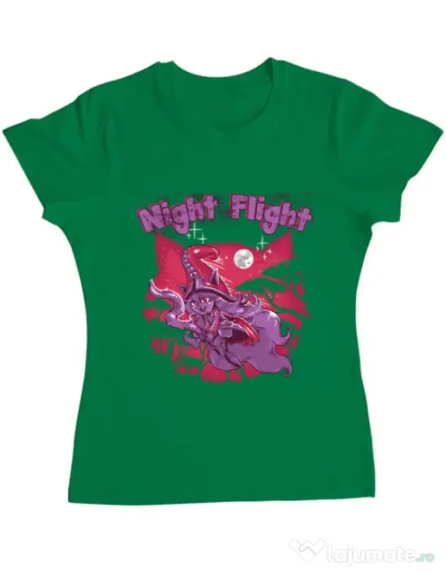 Tricou ADLER dama Night flight Verde mediu