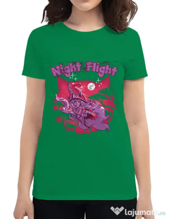 Tricou ADLER dama Night flight Verde mediu