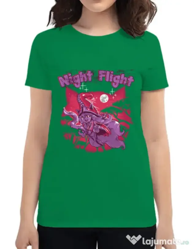 Tricou ADLER dama Night flight Verde mediu
