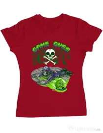 Tricou ADLER dama Poisonous mushroom Rosu