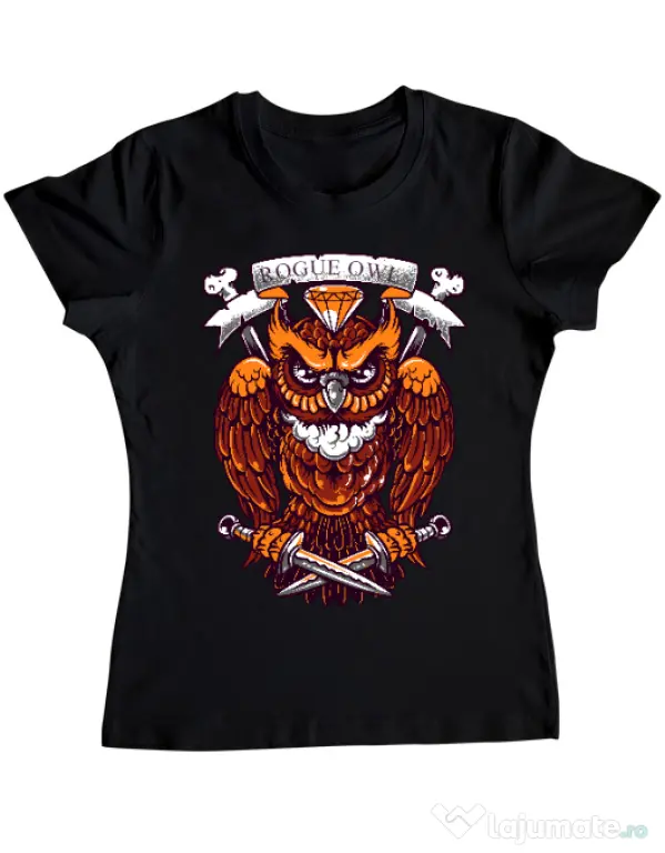 Tricou ADLER dama Rogue owl Negru