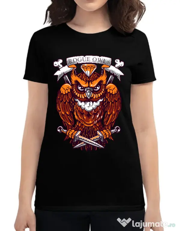 Tricou ADLER dama Rogue owl Negru
