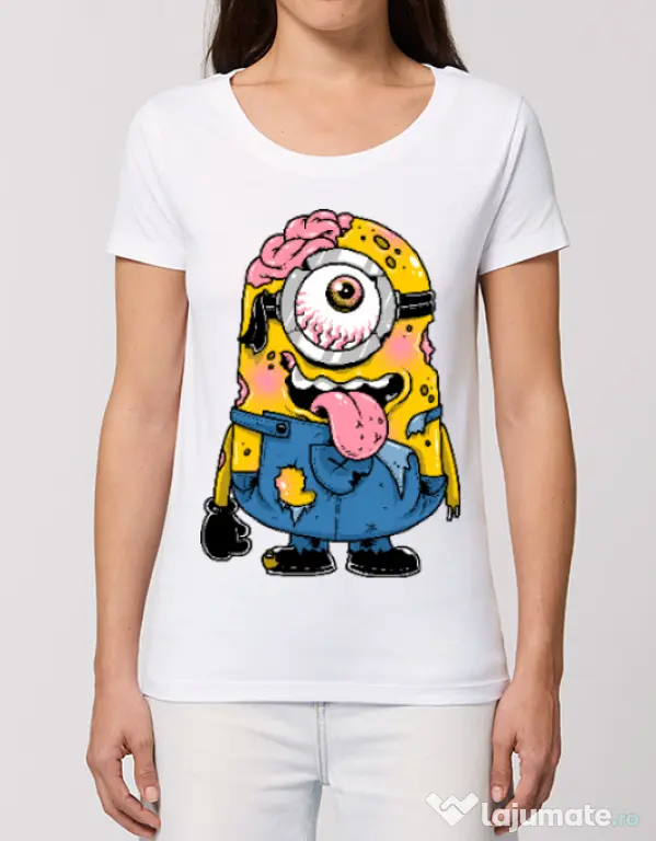 Tricou STANLEY STELLA dama Zombie minion Alb