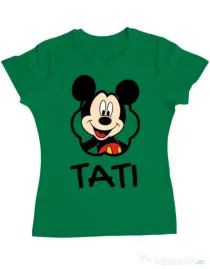 Tricou ADLER dama Mouse daddy Verde mediu