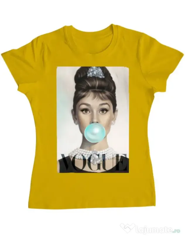 Tricou ADLER dama Audrey Galben