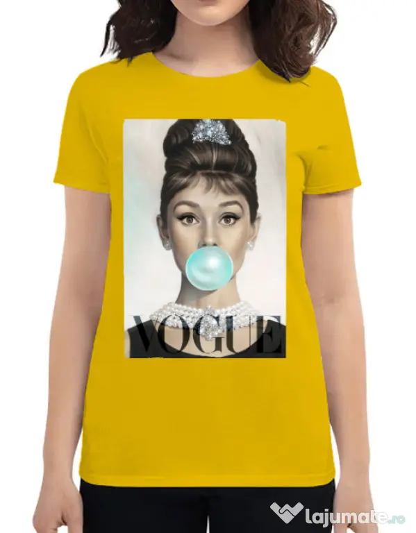 Tricou ADLER dama Audrey Galben