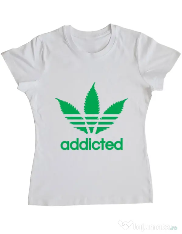 Tricou ADLER dama Addicted Alb