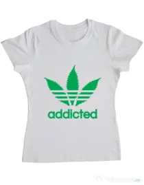 Tricou ADLER dama Addicted Alb
