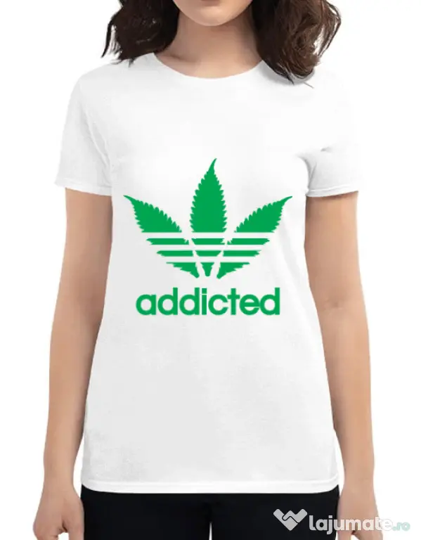 Tricou ADLER dama Addicted Alb