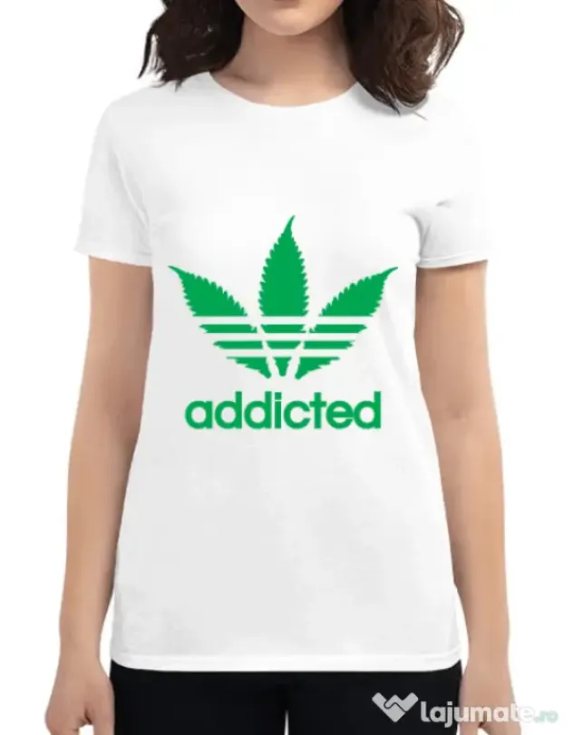 Tricou ADLER dama Addicted Alb