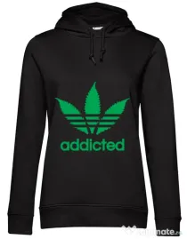 Hoodie dama cu gluga Addicted Negru