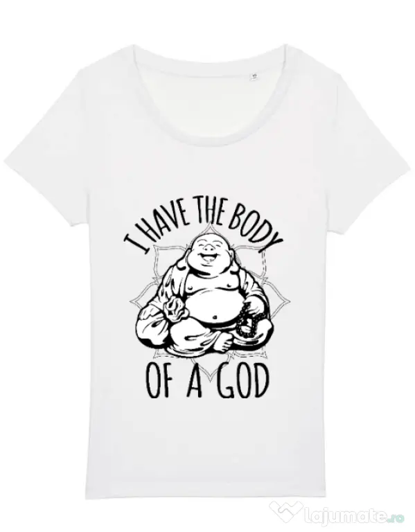 Tricou STANLEY STELLA dama Body of a god Alb