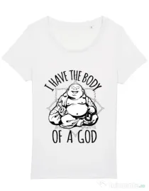 Tricou STANLEY STELLA dama Body of a god Alb