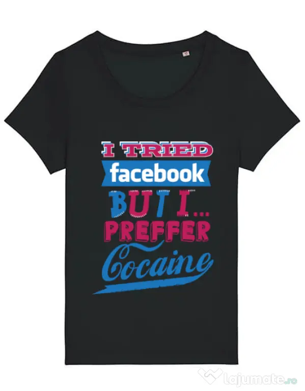 Tricou STANLEY STELLA dama I tried Bacebook Negru