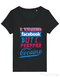 Tricou STANLEY STELLA dama I tried Bacebook Negru