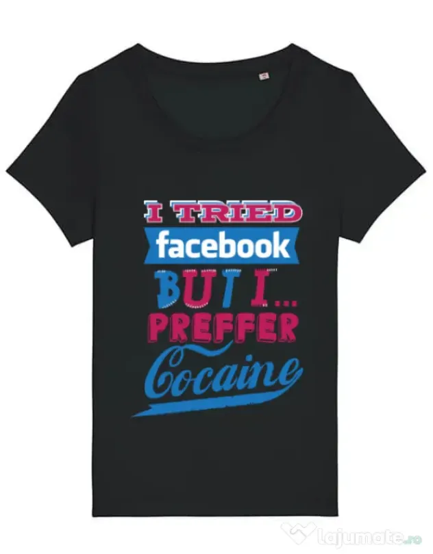 Tricou STANLEY STELLA dama I tried Bacebook Negru