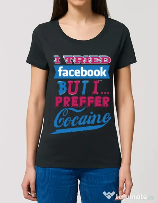 Tricou STANLEY STELLA dama I tried Bacebook Negru