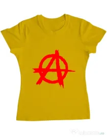 Tricou ADLER dama Anarchy Galben