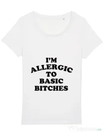 Tricou STANLEY STELLA dama Allergic to basic bitches Alb