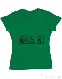 Tricou ADLER dama Bacon formula Verde mediu
