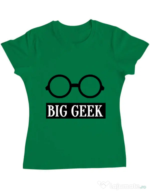 Tricou ADLER dama Big geek Verde mediu