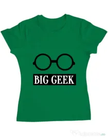 Tricou ADLER dama Big geek Verde mediu