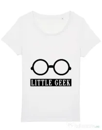 Tricou STANLEY STELLA dama Little geek Alb