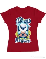 Tricou ADLER dama Call of the wild Rosu